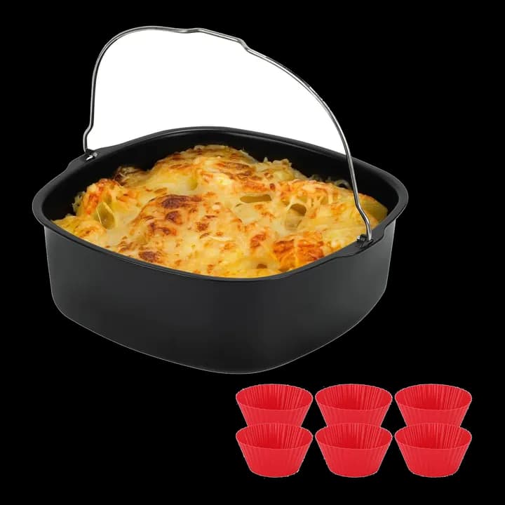 Antihaft-Kuchenform 20,3 cm Quadratisch für Luftfritteuse