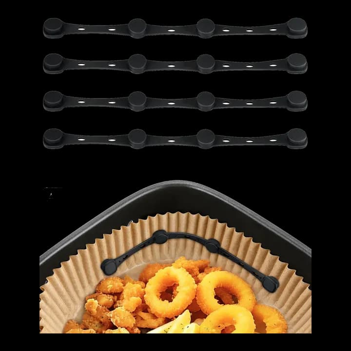 Magnete für Airfryer Backpapier, 4 Stück Silikon Magnete Airfryer Zubehör