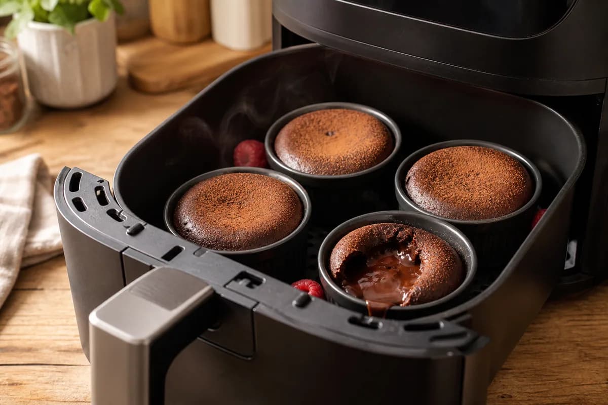 Kleine Schoko-Lava-Cakes